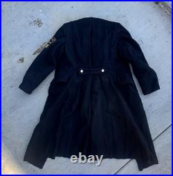 USSR Military Navy Officer Overcoat Original 1960s Pure 100% WOOL GREAT COND