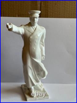 USSR Porcelain Stalin 1950s Statuette Soviet Union Propaganda Agitation Communis