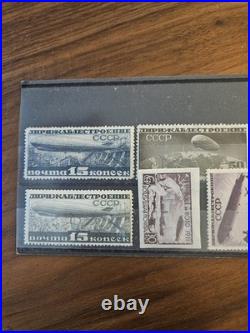USSR RUSSIA 1934 (30th) Set of Zeppelin Airship Dirigible Stamps