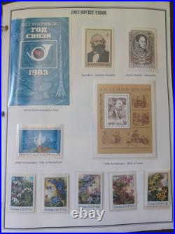 USSR Russia 1983-1993 MNH Complete Stamp Collection Mystic Album Soviet Union
