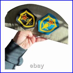 USSR Russian Soviet Union Army Cap and Badges 24 Pin Badge & 2 Patch Vintage Org