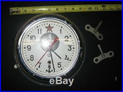 USSR Russian Soviet Union CCCP Kauahguyckue Maritime Submarine Clock Keys Door $