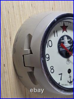 USSR Soviet CCCP Navy Kauahguyckue Red Star B Clock & Key