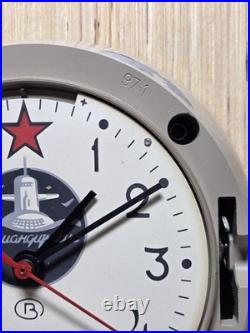 USSR Soviet CCCP Navy Kauahguyckue Red Star B Clock & Key
