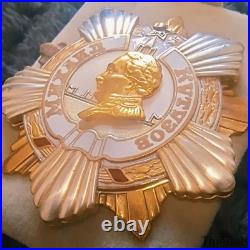 USSR Soviet Soviet Order of Kutuzov 1st class Medal 925 Silver 24K Gilt replica