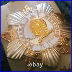 USSR Soviet Soviet Order of Kutuzov 1st class Medal 925 Silver 24K Gilt replica