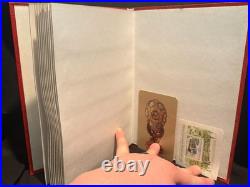 USSR Soviet Stamp Album w Faberge Romanov Calendar Card & Russia Sheet