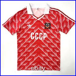 USSR Soviet Union 1989-1991 Original ADIDAS Jersey Size Small Red EXCELLENT