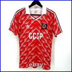 USSR Soviet Union 1989-1991 Original ADIDAS Jersey Size Small Red EXCELLENT