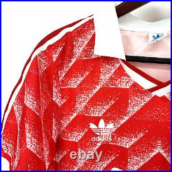 USSR Soviet Union 1989-1991 Original ADIDAS Jersey Size Small Red EXCELLENT