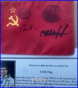 USSR (Soviet Union) ISS-10 Flown 192 Days Flag USSR (Soviet Union) ISS-10 Flown 192 Days Flag