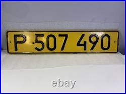 USSR Soviet Union'P' Prefix Export Vehicle Number License Plate 1981 Series