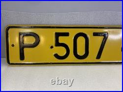 USSR Soviet Union'P' Prefix Export Vehicle Number License Plate 1981 Series