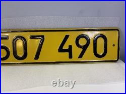 USSR Soviet Union'P' Prefix Export Vehicle Number License Plate 1981 Series