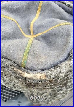 USSR/Soviet Union Papacha Russia fur Hat Grey Upper Fabric (K)