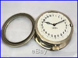 USSR Submarine 24 Hour Brass Wall Clock