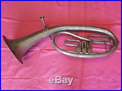 USSR Vintage Brass Trumpet Pipe Tuba Alt stigma. Old Rare. Soviet Union