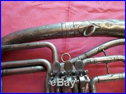 USSR Vintage Brass Trumpet Pipe Tuba Alt stigma. Old Rare. Soviet Union