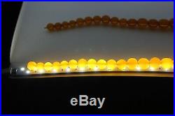 USSR Vintage NATURAL Baltic AMBER necklace110 grams 70s Soviet Union Russia