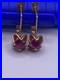 USSR-Vintage-Rose-Gold-Earring-Ruby-Stones-14K-583-Soviet-Union-Star-01-zyf