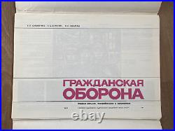 USSR Vintage Soviet Union Civil Defense Poster Set Authentic 1989 Edition # 8