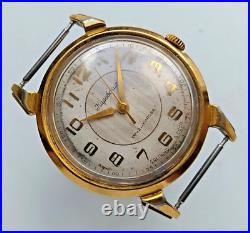 USSR Vintage Soviet Union KIROVSKIE CRAB 1MWF Watch 1950's GOLD PLATED 20m