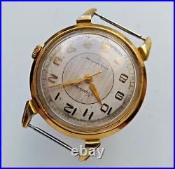 USSR Vintage Soviet Union KIROVSKIE CRAB 1MWF Watch 1950's GOLD PLATED 20m