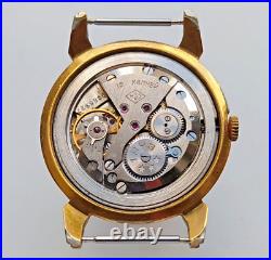 USSR Vintage Soviet Union KIROVSKIE CRAB 1MWF Watch 1950's GOLD PLATED 20m