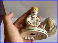 USSR porcelain statuette Lenin Stalin Propaganda Agitation Soviet Union child