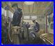 Ukrainian-Soviet-USSR-Oil-Painting-realism-film-movie-captain-cabin-Ship-sailor-01-zgi