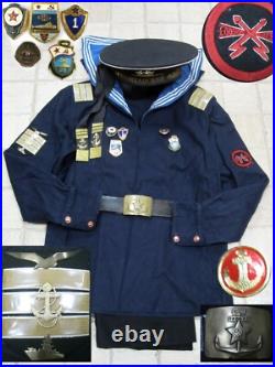 Uniform Pacific Navy Fleet BESKOZYRKA Hat Shirt Belt Soviet Union USSR Original