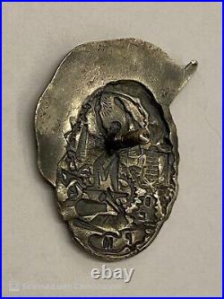 Ussr Award Russian Pin Badge Sign Union Of Soviet Metal Workers 1932 Silver R