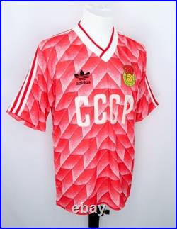 Ussr Cccp Euro 1988 Home Shirt Vintage Adidas Jersey Russia Soviet Union