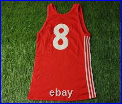 Ussr Soviet Union # 8 Vintage Retro 70's Basketball Shirt Jersey Adidas Size S