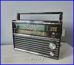 VEF 206 Portable Radio LW, MW, 6 SW Receiver Soviet Union Works Well USSR