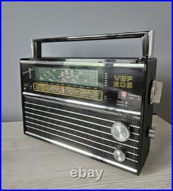 VEF 206 Portable Radio LW, MW, 6 SW Receiver Soviet Union Works Well USSR