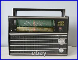 VEF 206 Portable Radio LW, MW, 6 SW Receiver Soviet Union Works Well USSR