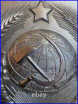 VINTAGE, RARE, ORIGINAL, brass USSR AREA PLATE, KGB BORDER POST 1940, trademark
