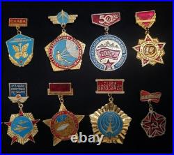 VINTAGE USSR SOVIET UNION RUSSIAN Military Sports Government Pin Badge Lot Of 63