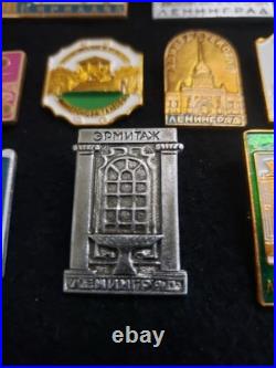 VINTAGE USSR SOVIET UNION RUSSIAN Military Sports Government Pin Badge Lot Of 63