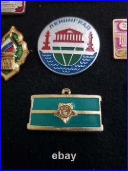 VINTAGE USSR SOVIET UNION RUSSIAN Military Sports Government Pin Badge Lot Of 63