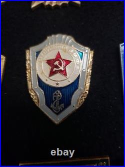 VINTAGE USSR SOVIET UNION RUSSIAN Military Sports Government Pin Badge Lot Of 63