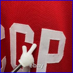 VTG K1 Sportswear CCCP Russia Soviet Union Hockey Jersey XL Red White Stitched