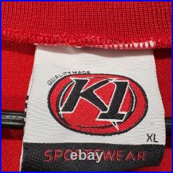 VTG K1 Sportswear CCCP Russia Soviet Union Hockey Jersey XL Red White Stitched