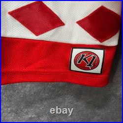 VTG K1 Sportswear CCCP Russia Soviet Union Hockey Jersey XL Red White Stitched