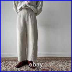 Vintage 1930s Soviet Union USSR Farmer Work Linen Trousers