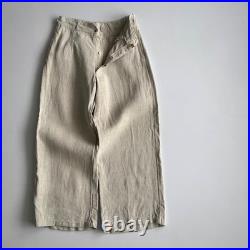 Vintage 1930s Soviet Union USSR Farmer Work Linen Trousers