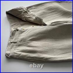 Vintage 1930s Soviet Union USSR Farmer Work Linen Trousers