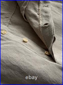 Vintage 1930s Soviet Union USSR Farmer Work Linen Trousers