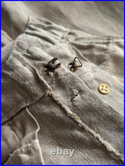 Vintage 1930s Soviet Union USSR Farmer Work Linen Trousers